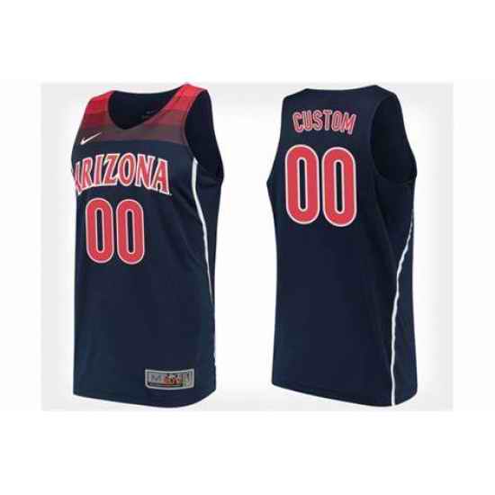 Arizona Wildcats Navy Alternate College Basketball Customized Jersey